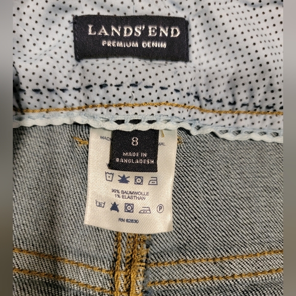 Lands' End Classic Blue Denim Pencil Skirt - Picture 7 of 8